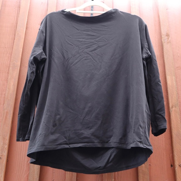Lululemon Faded Black Long Sleeve Workout Yoga Shirt Top size Large Women - Picture 14 of 15